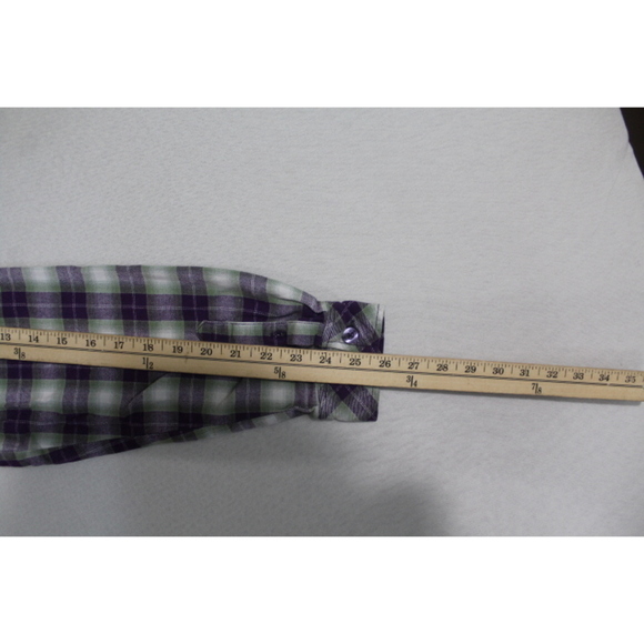 C.E Schmidt Workwear Women Blue Plaid Flannel Size Large - Picture 6 of 7